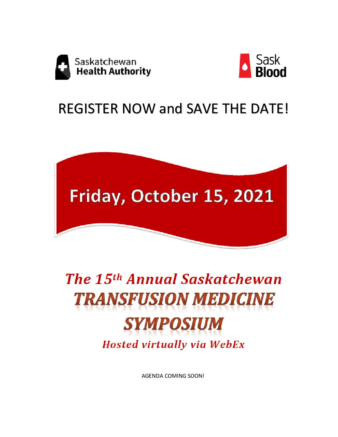 2021 Saskatchewan Transfusion Medicine Symposium Registration